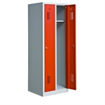Garderobeskab KS320 2/1, gr�/r�d