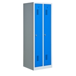 Garderobeskab KS320 2/1, gr�/bl�