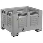Big-Box gr�, med perf.sider og 4 ben