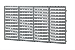 V�rkt�jspanel Gr� B:900H:475 mm til kroge og plastkasser