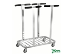 Affaldsvogn galv, dobbelt, til 125 ltr. affaldss�kke