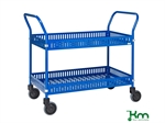 Kurvevogn, 2 kurvehylder, bl�, L950xB540xH950