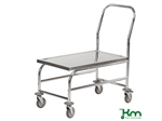 Ladvogn rustfri 18/0 med h�vet lad, L880xB500xH940 mm