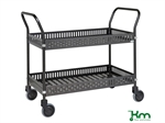 Kurvevogn, 2 kurvehylder, antracitgr�, 950x540 mm